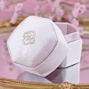 Kendra Scott Light Pink Davis Small Velvet Jewelry Box Case Gift Box Balletcore
